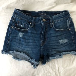 Denim shorts